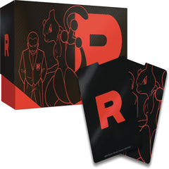 Product packaging with a red 'R' logo and character illustrations on a black background