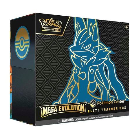 Pokémon TCG Mega Evolution Pokémon Center Elite Trainer Box (Mega Lucario) – 11 Booster Packs & Exclusive Riolu Promos