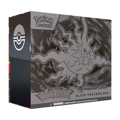 Pokémon Elite Trainer Box packaging with a Pokémon logo on a white background