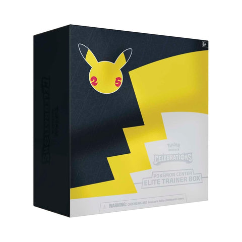 Pokémon Elite Trainer Box with Pikachu design on a white background