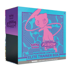 Pokémon Center Elite Trainer Box packaging with a pink character on a blue and purple background