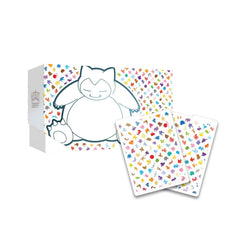 Set of trading cards with character design on a white background