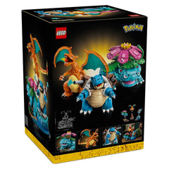 LEGO Pokemon set packaging with characters on a black background